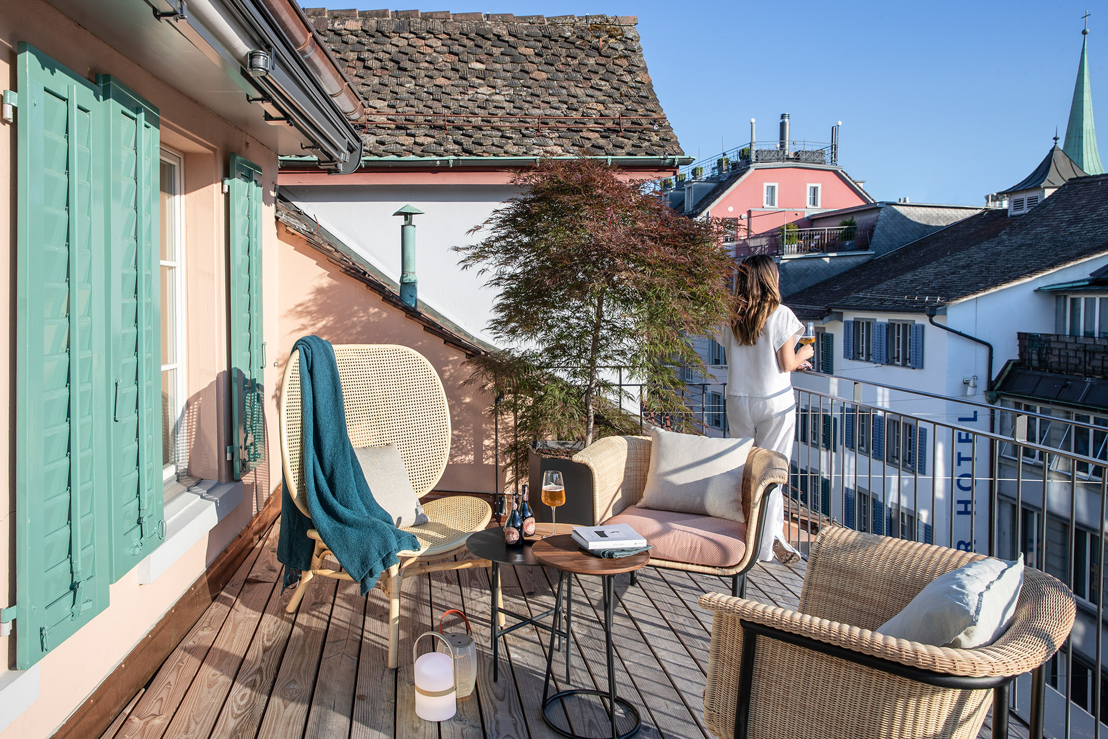 Widder Hotel Zurich Privat Balcony