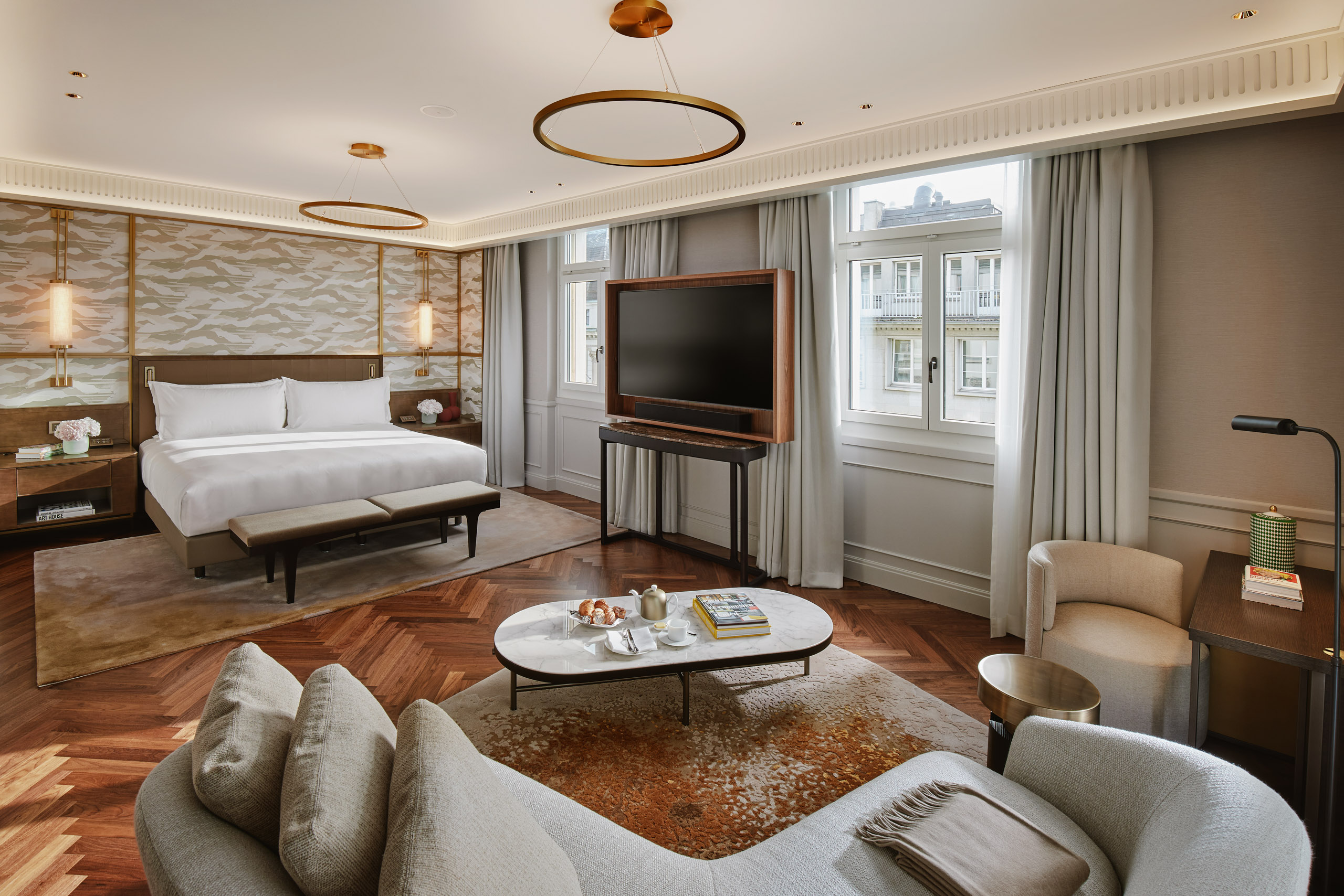 Swiss Deluxe Hotels Mandarin Oriental Savoy Zurich Zurich Suites Presidentialsuite Bedroom