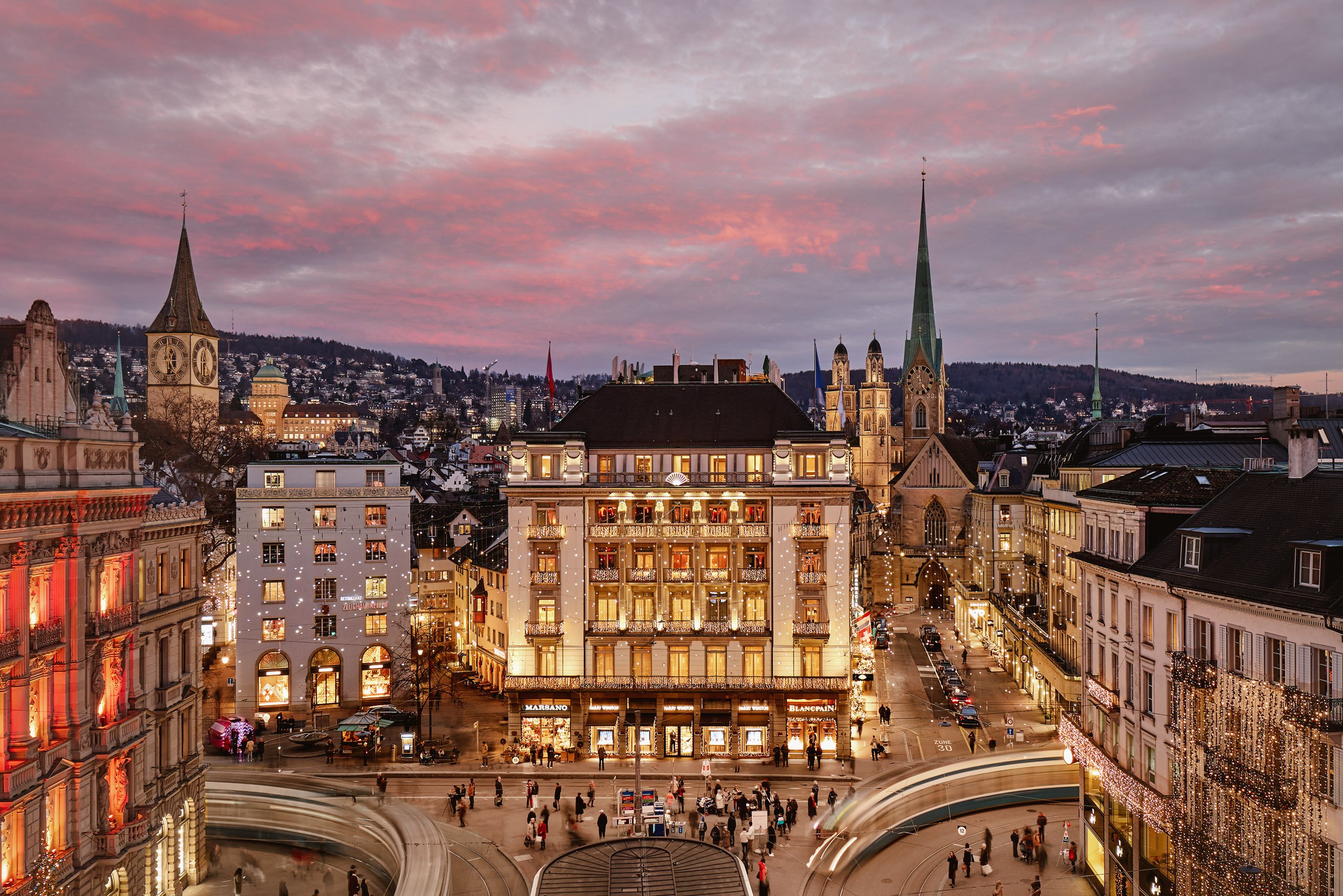 Swiss Deluxe Hotels Mandarin Oriental Savoy Zurich Zurich Exterior Winter