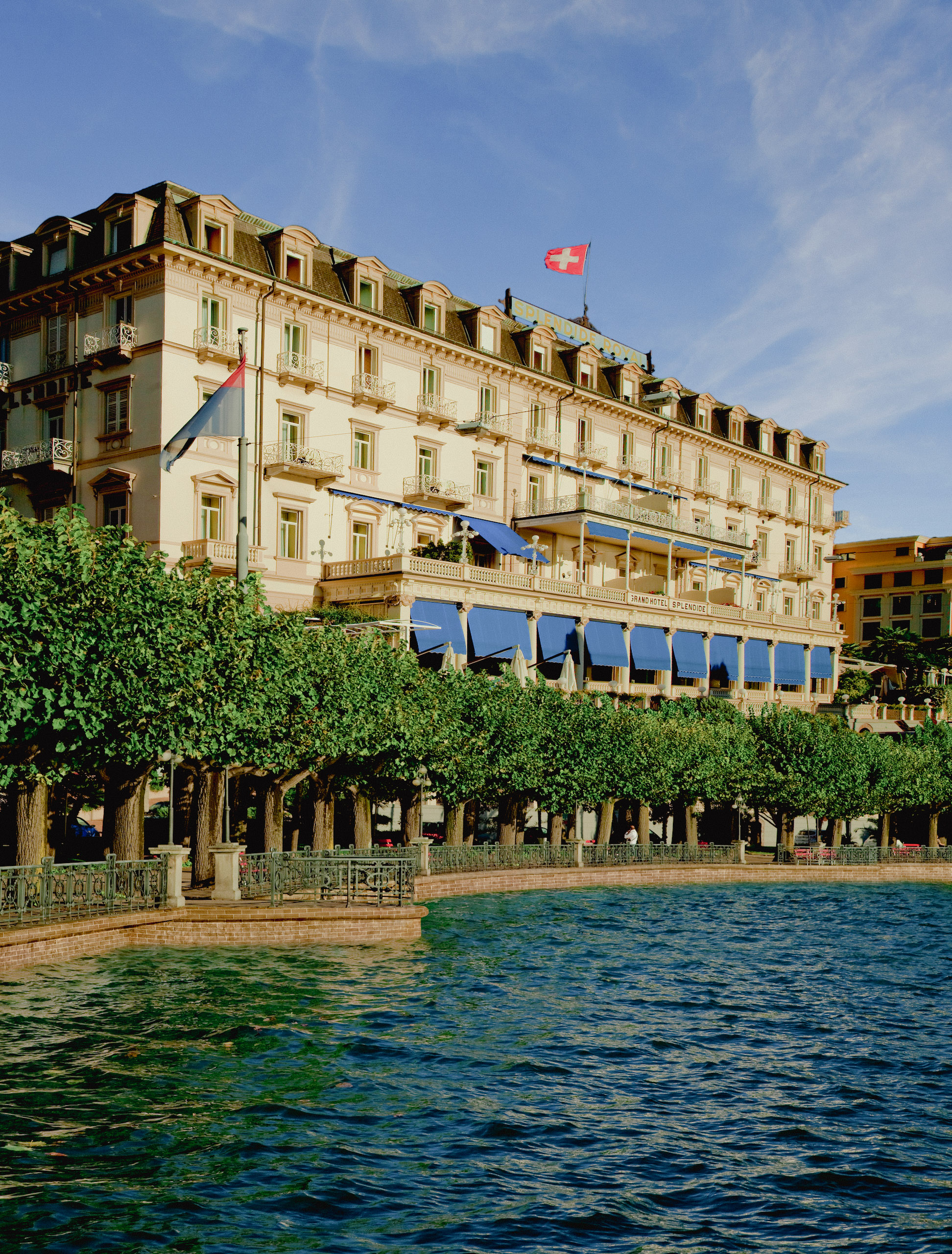Splendide Royal Hotel Lugano Exterior From Water