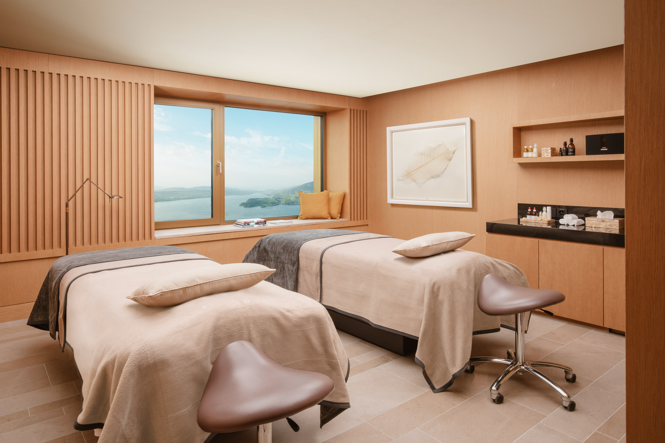 Swiss Deluxe Hotels Buergenstock Resort Lake Lucerne Alpine Spa Treatment Room 2