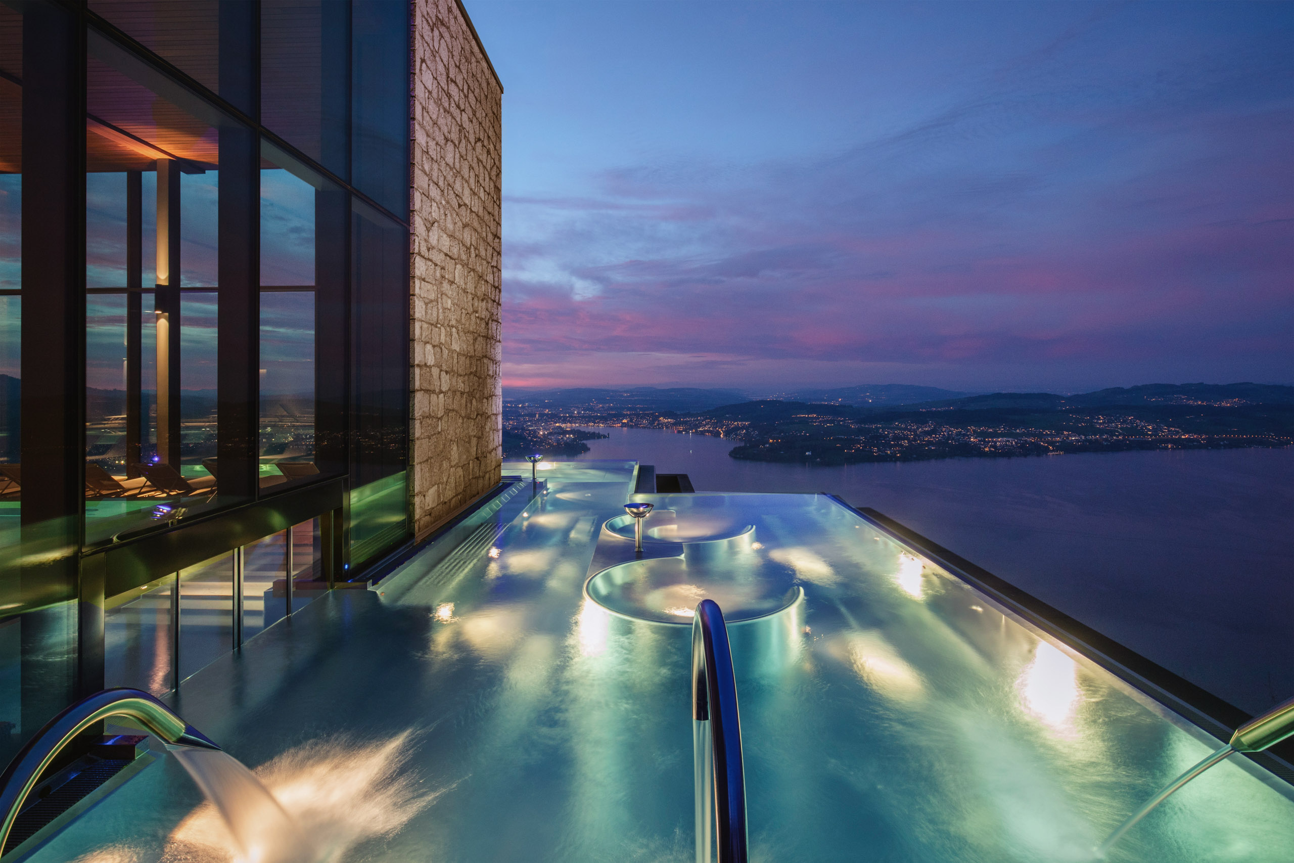 Swiss Deluxe Hotels Buergenstock Resort Lake Lucerne Alpine Spa Infinity Edge Pool 1