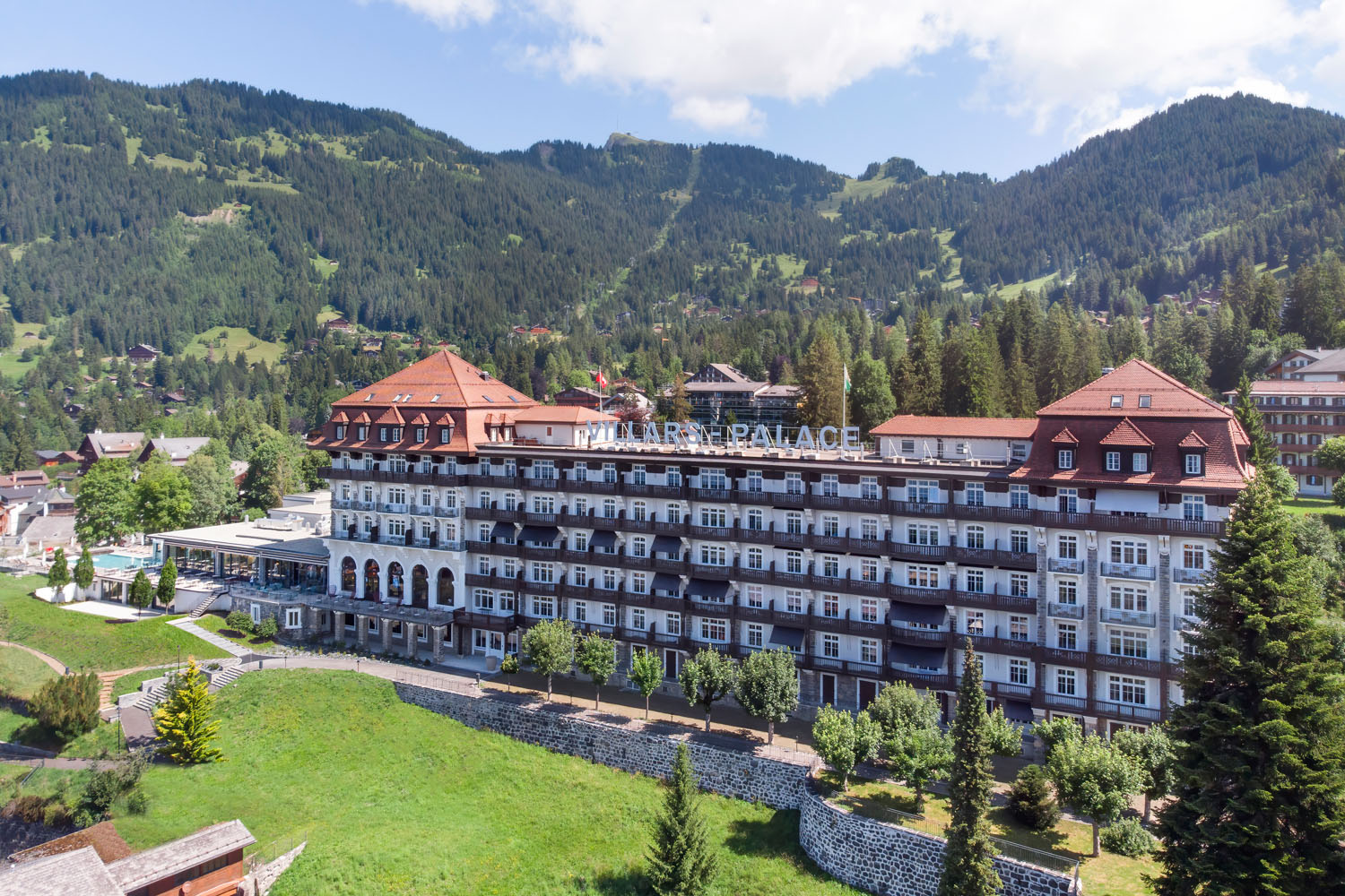 Swiss Deluxe Hotels Villars Palace Summer View