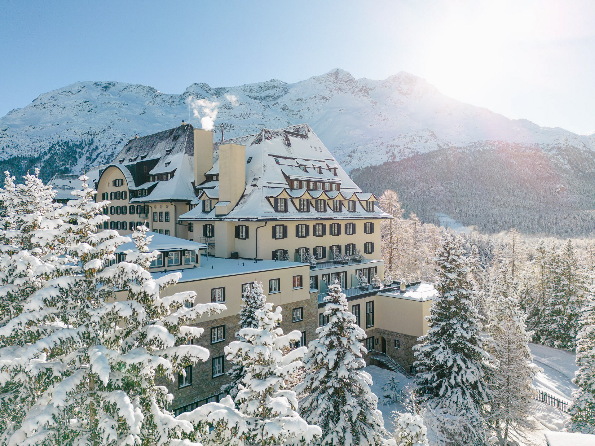 Suvretta House Hotel St Moritz Winter Views