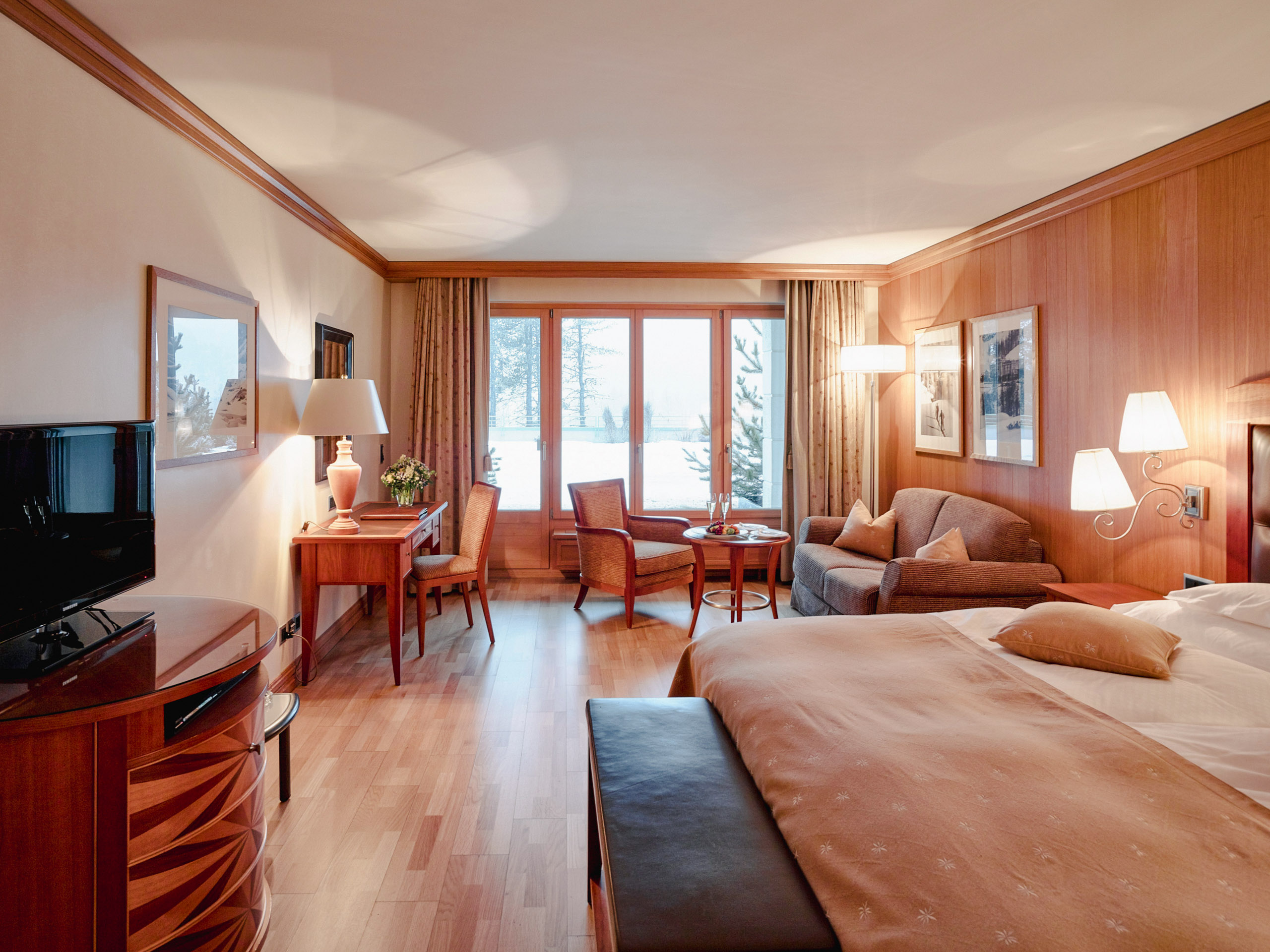 Grand Hotel Kronenhof Pontresina Deluxe Premium Double Room