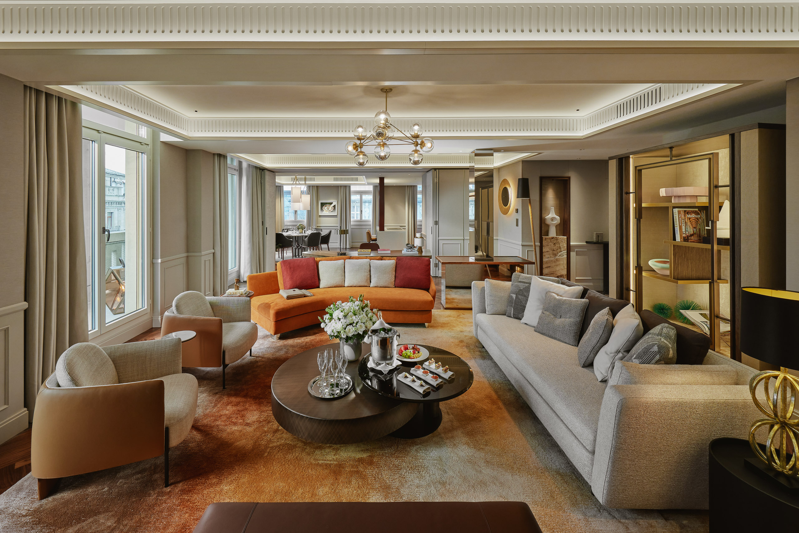 Swiss Deluxe Hotels Mandarin Oriental Savoy Zurich Presidential Suite Living Room