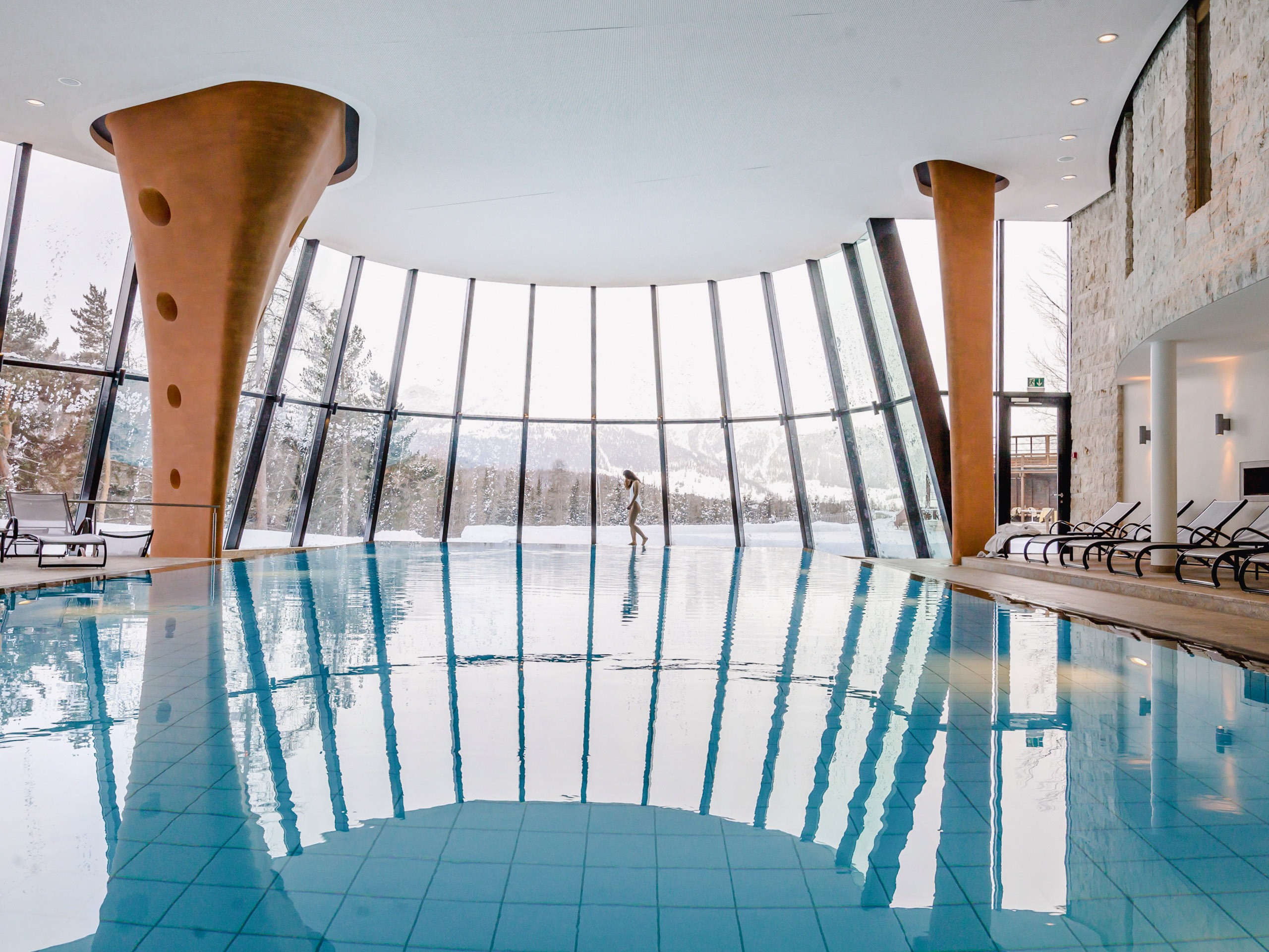 Grand Hotel Kronenhof Pontresina Indoor Pool (2)