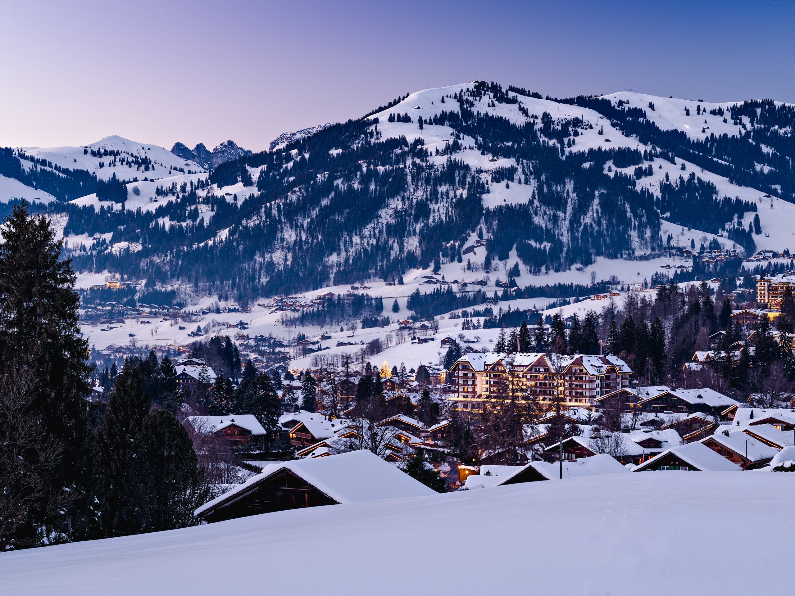 Park Gstaad Hotel Facade Winter